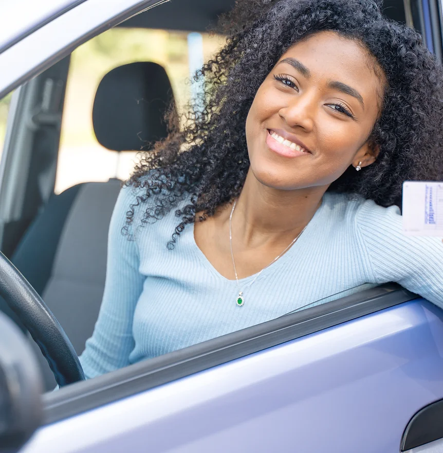 female student driver